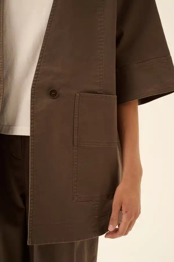 Rue De Tokyo - Catia Twill Jacket, Malt Brown