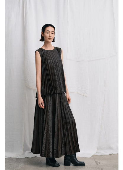 Rabens Saloner - Simonia Pleats Skirt, French Toast