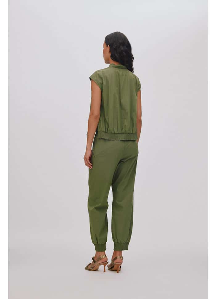 Rabens Saloner - Dori Papery Shirring Top, Shadow