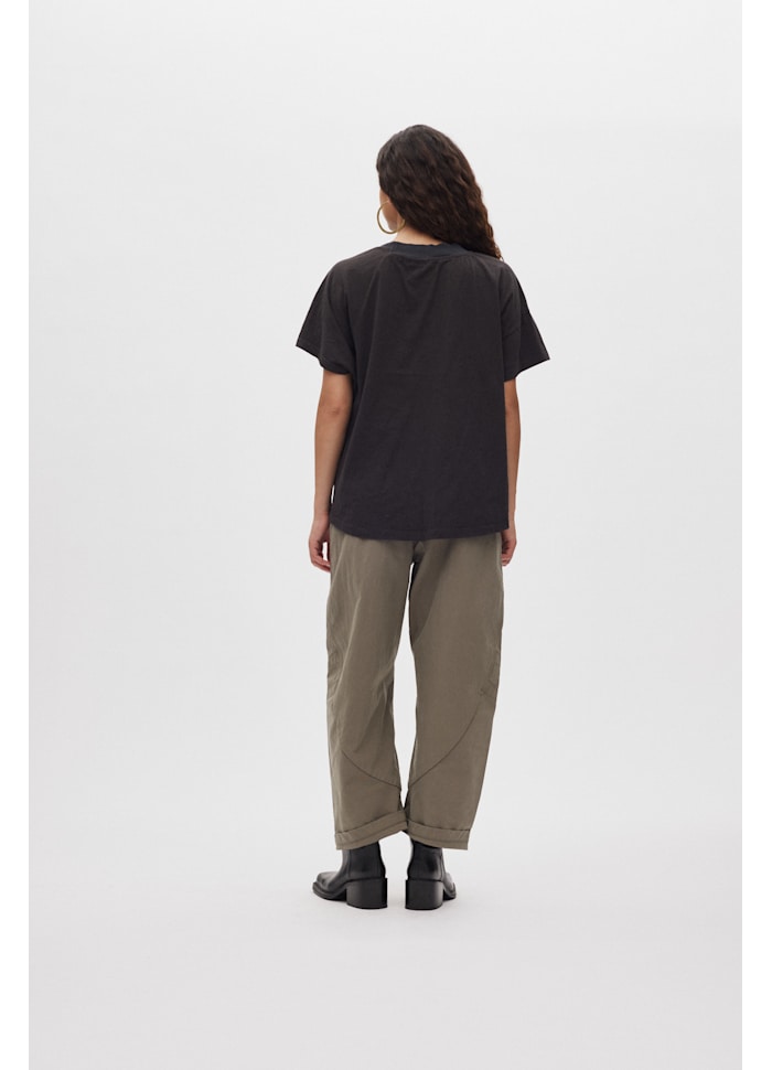 Rabens Saloner - Ary Fragile Boxy T-Shirt, Faded Black
