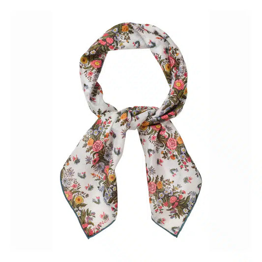 Tapis Noir - Light Small Edie Scarf, White