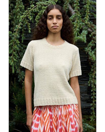Rabens Saloner - Elka Towelling Knit T-Shirt, Sand