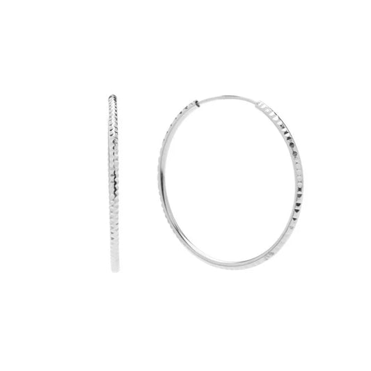 Pico Copenhagen - Mackenzie Grande Hoops, Sølvbelagt