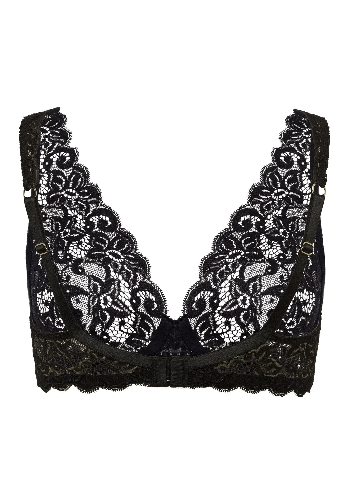 Hanro - Moments Elegant French Lace Soft Cup Bra, Black
