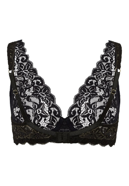 Hanro - Moments Elegant French Lace Soft Cup Bra, Black