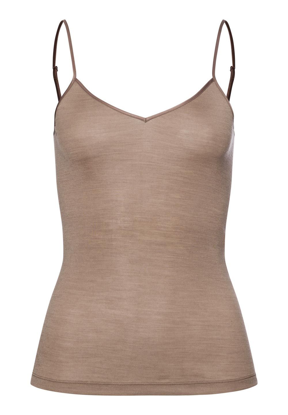 Hanro - Spaghetti Top Wool/Silk, Taupe