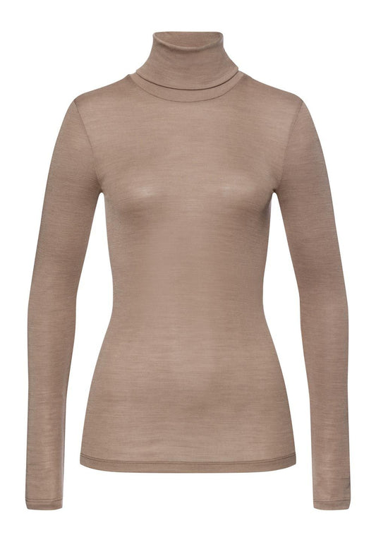 Hanro - Turtleneck Wool/Silk, Taupe