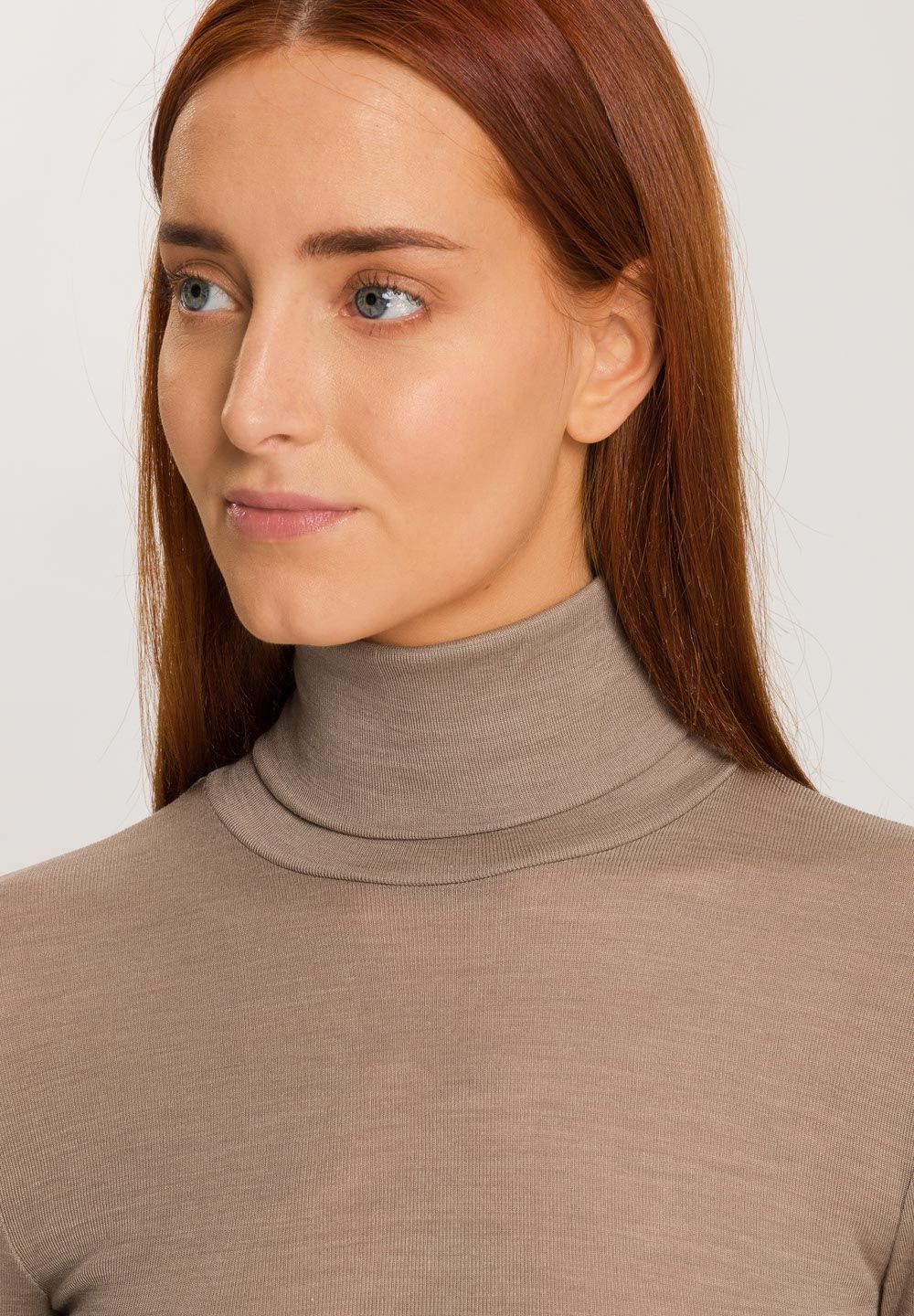 Hanro - Turtleneck Wool/Silk, Taupe