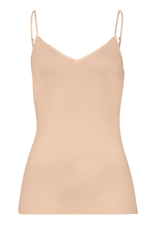 Hanro - Spaghetti Top Cotton, Beige