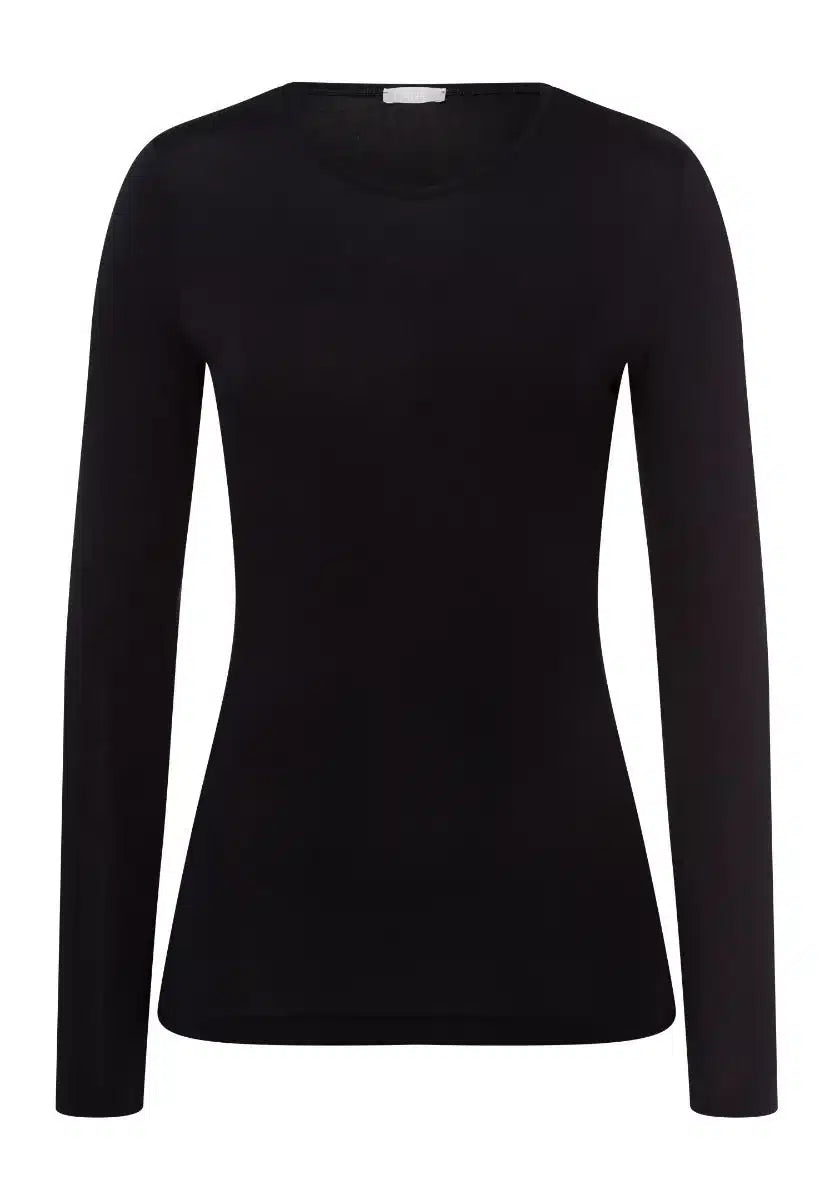Hanro - Long Sleeve Top Soft Touch, Black