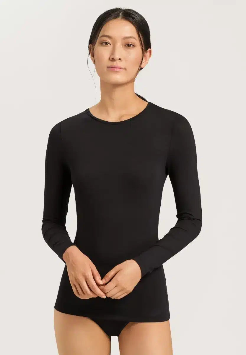 Hanro - Long Sleeve Top Soft Touch, Black