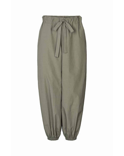 Rabens Saloner - Iridi Poplin Gathered Pants, Asphalt