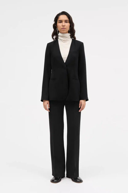 MKDT Studio - Jute Crepe Georgette Jacket, Anthracit