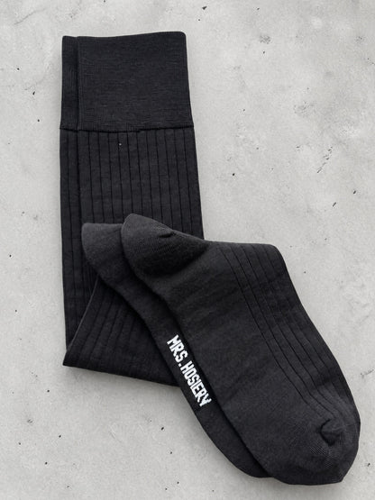 Mrs. Hosiery - Mrs Merino Knee-High, Black
