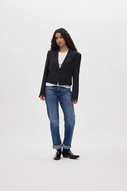 Rabens Saloner - Lorelei Denim Loose Fit Pants, Dark Indigo
