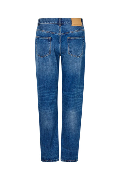 Rabens Saloner - Lorelei Denim Loose Fit Pants, Dark Indigo