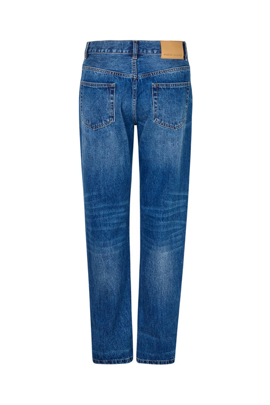 Rabens Saloner - Lorelei Denim Loose Fit Pants, Dark Indigo