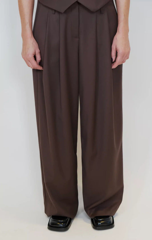 Yin Studio - LouLou Pants, Brown