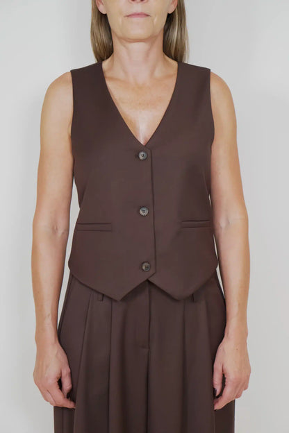 Yin Studio - LouLou Pants, Brown