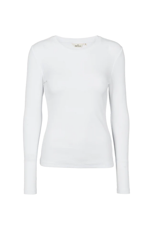 Basic Apparel - Ludmilla LS Tee, Bright White