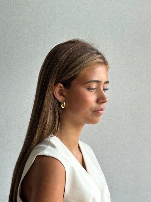 Pico Copenhagen - Lyra Øreringe, Forgyldt