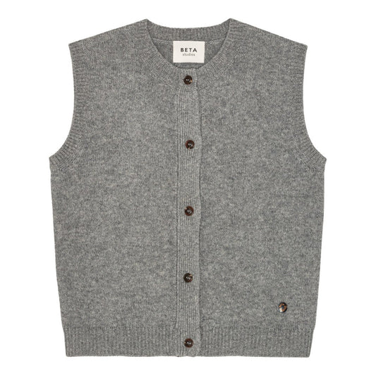 Beta Studios - Mercedes Vest, Grey Melange