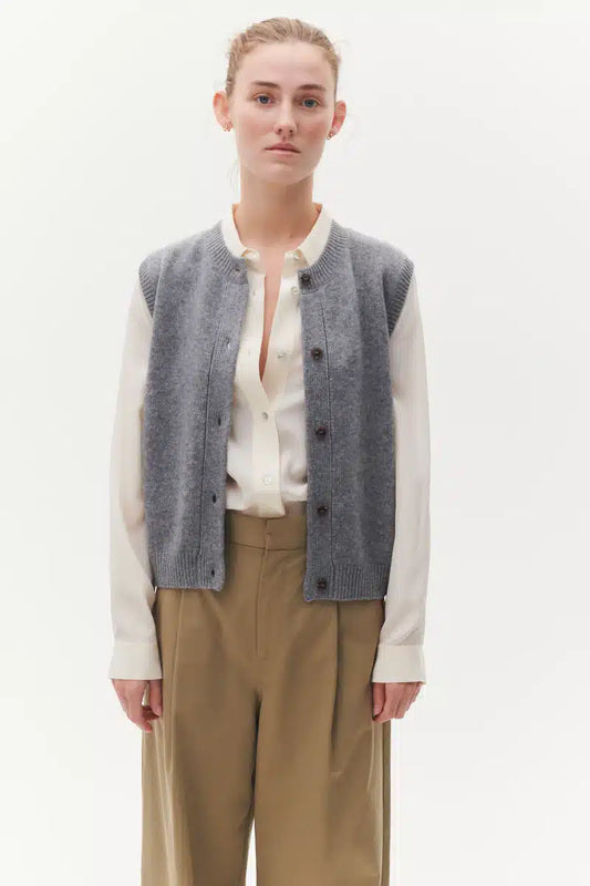Beta Studios - Mercedes Vest, Grey Melange