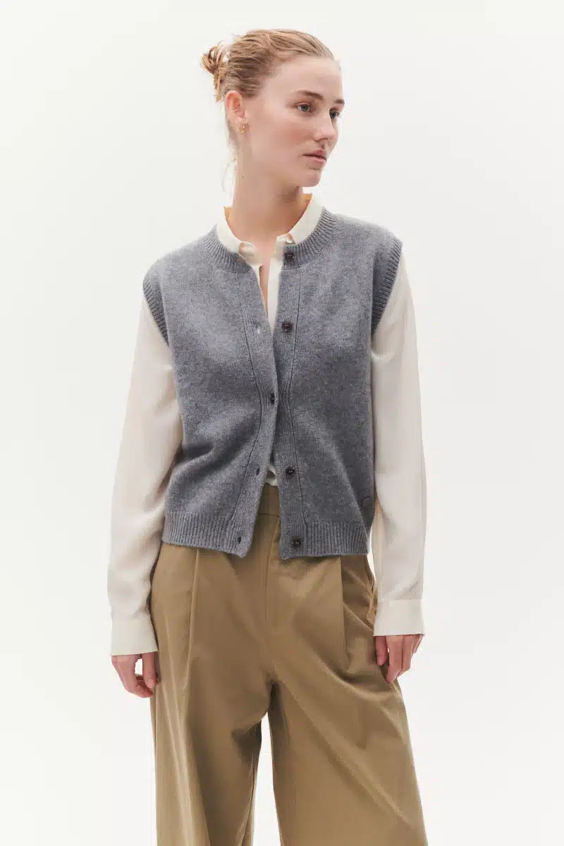 Beta Studios - Mercedes Vest, Grey Melange