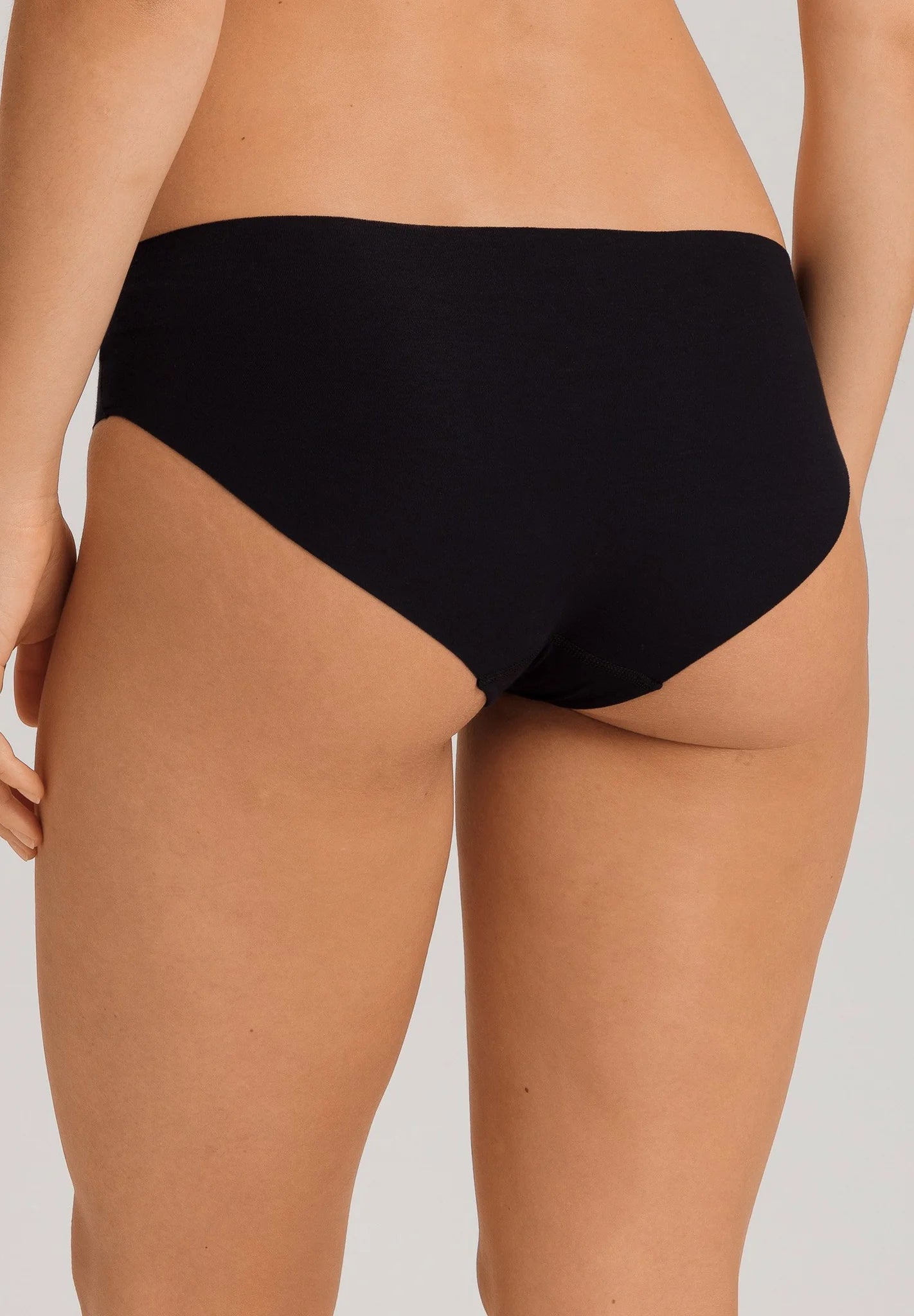 Hanro - Invisible Cotton Midi Briefs, Black