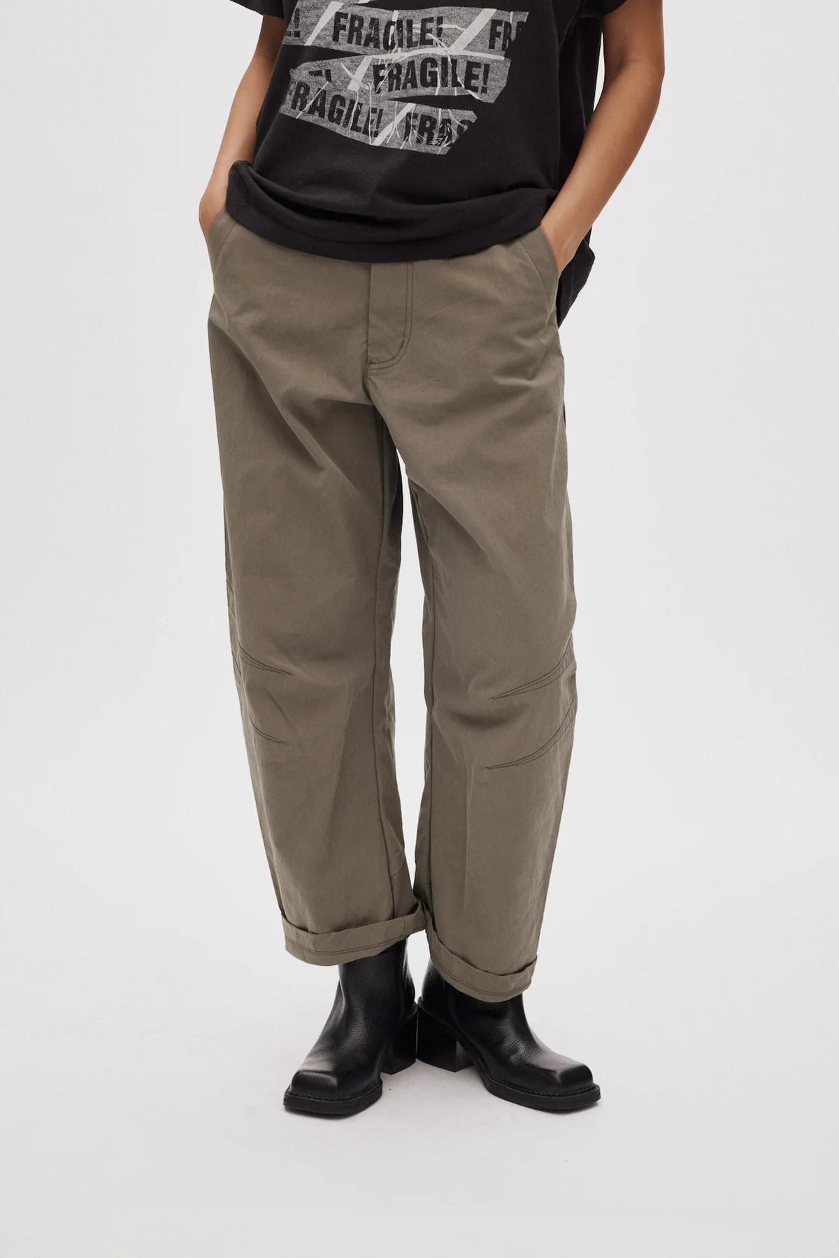 Rabens Saloner - October Ultility Shaped Pants, Asphalt