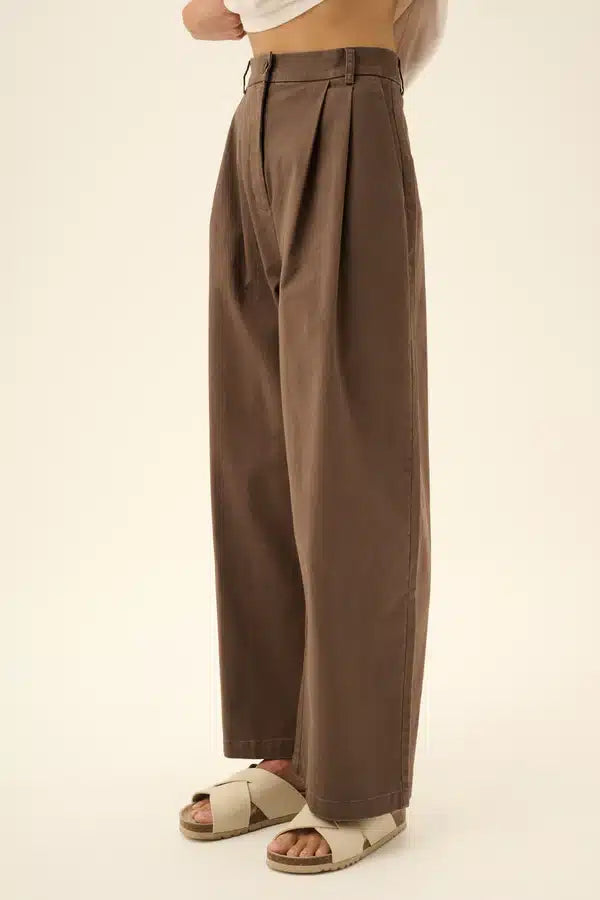 Rue De Tokyo - Prudie Twill Pants, Malt Brown