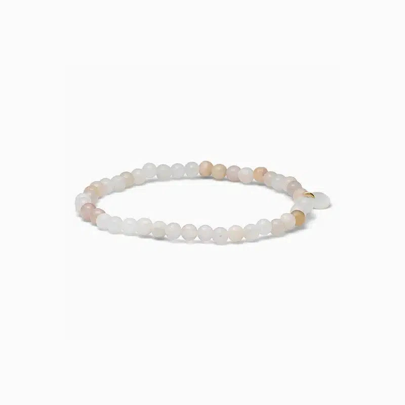 Soï - Petite Rosa Jade Stretch Armbånd