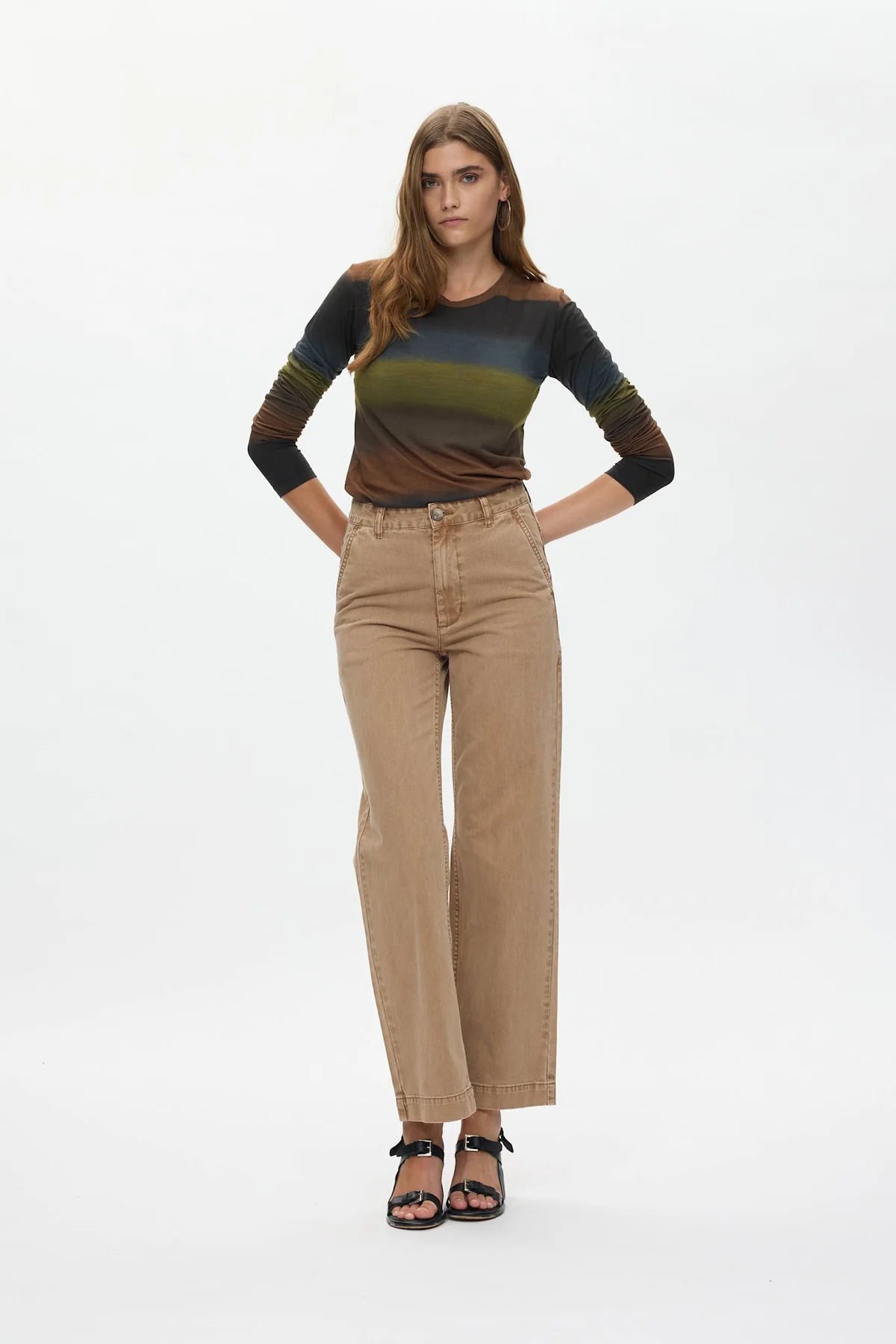 Rabens Saloner - Sabina Canvas Pants, Washed Tobacco