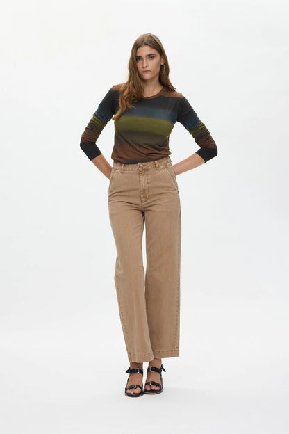 Rabens Saloner - Sabina Canvas Pants, Washed Tobacco