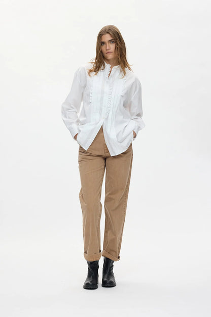 Rabens Saloner - Sabina Canvas Pants, Washed Tobacco