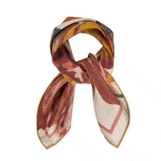Tapis Noir - Small Classical Dusty Scarf, Red