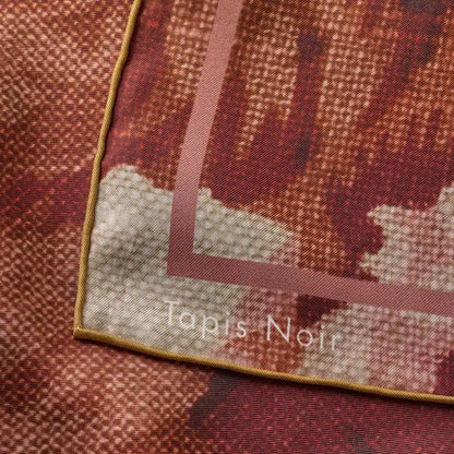 Tapis Noir - Small Classical Dusty Scarf, Red