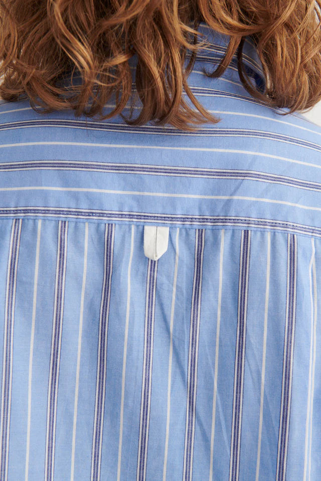 Basic Apparel - Siba Shirt, Frozen Fjord/Bright White/Sky Capitain