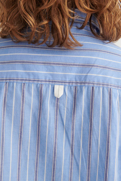 Basic Apparel - Siba Shirt, Frozen Fjord/Bright White/Sky Capitain