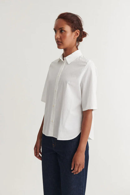 Basic Apparel - Silje SS Shirt, Bright White