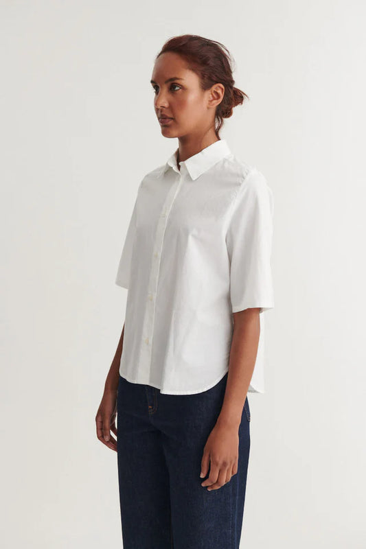 Basic Apparel - Silje SS Shirt, Bright White