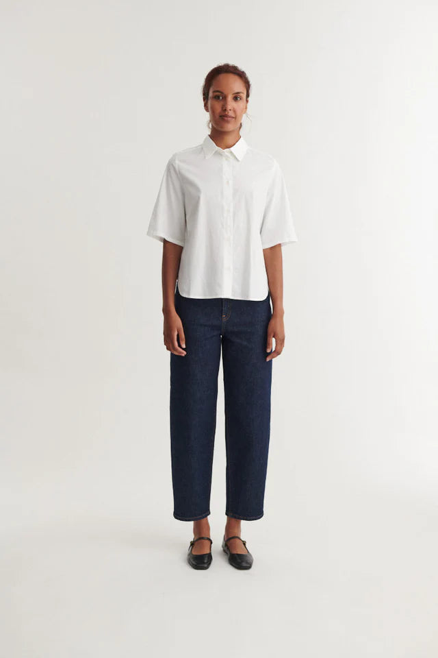 Basic Apparel - Silje SS Shirt, Bright White