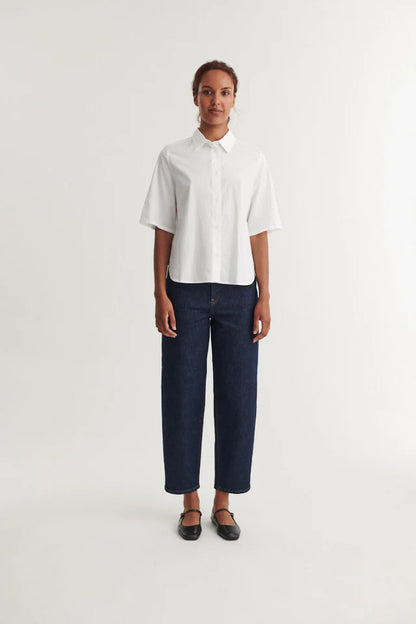 Basic Apparel - Silje SS Shirt, Bright White