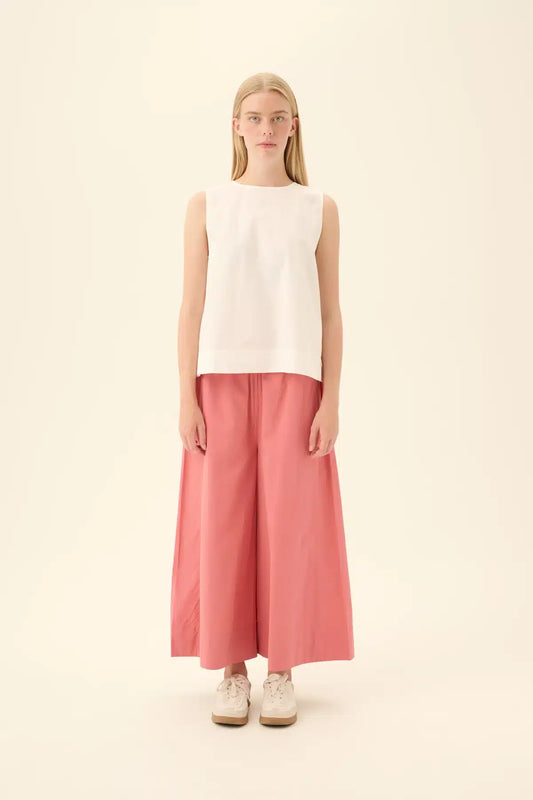 Rue De Tokyo - Sharren GMTD Poplin Bluse, White