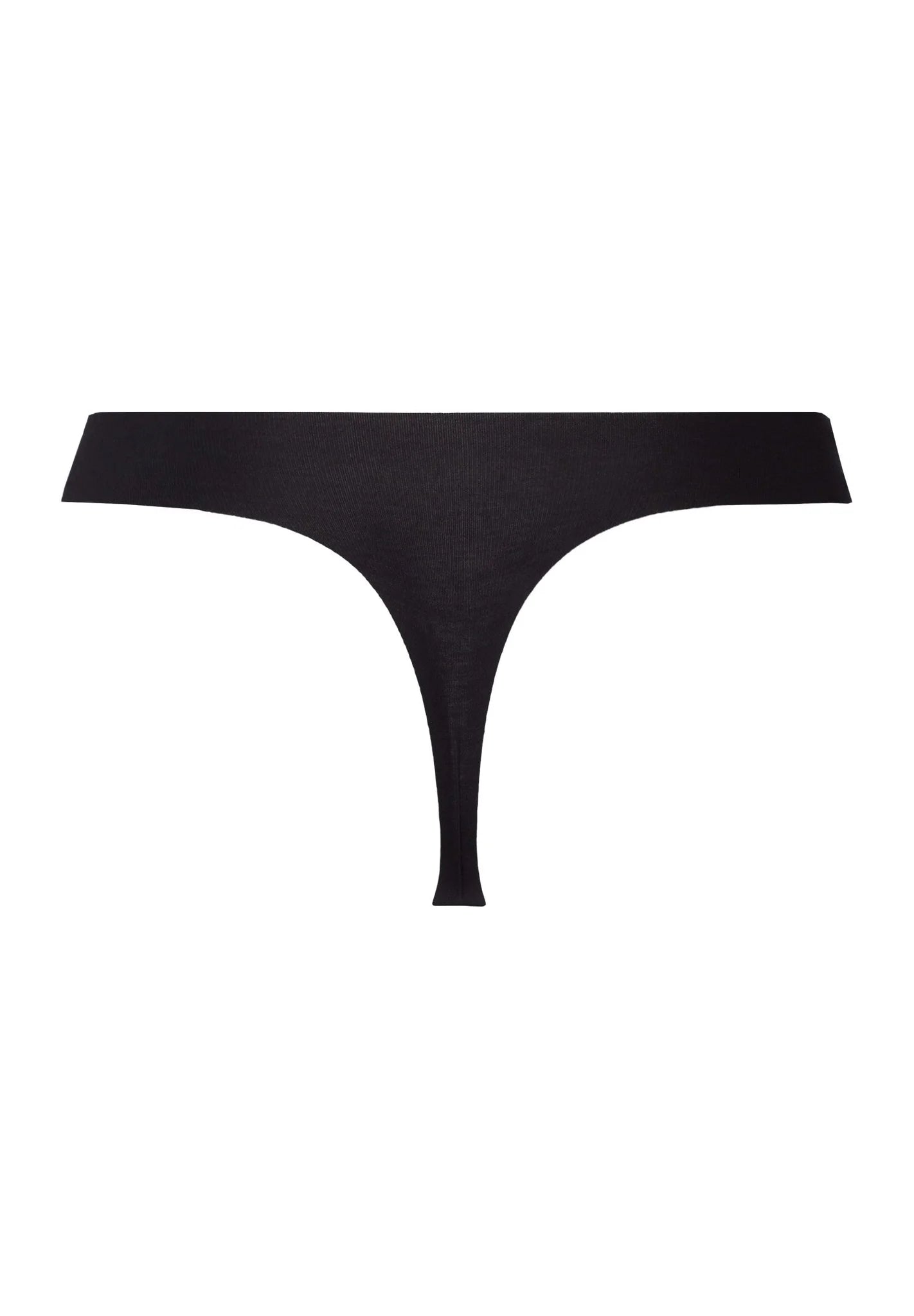 Hanro - Invisible Cotton Thong, Black