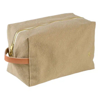 La Cerise Sur Le Gâteau - Iona Cotton Cube Toilet Bag, Ginger