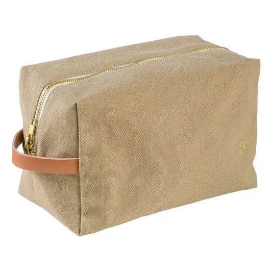 La Cerise Sur Le Gâteau - Iona Cotton Cube Toilet Bag, Ginger