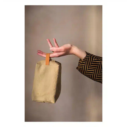La Cerise Sur Le Gâteau - Iona Cotton Cube Toilet Bag, Ginger