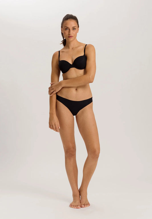 Hanro - Invisible Cotton Thong, Black