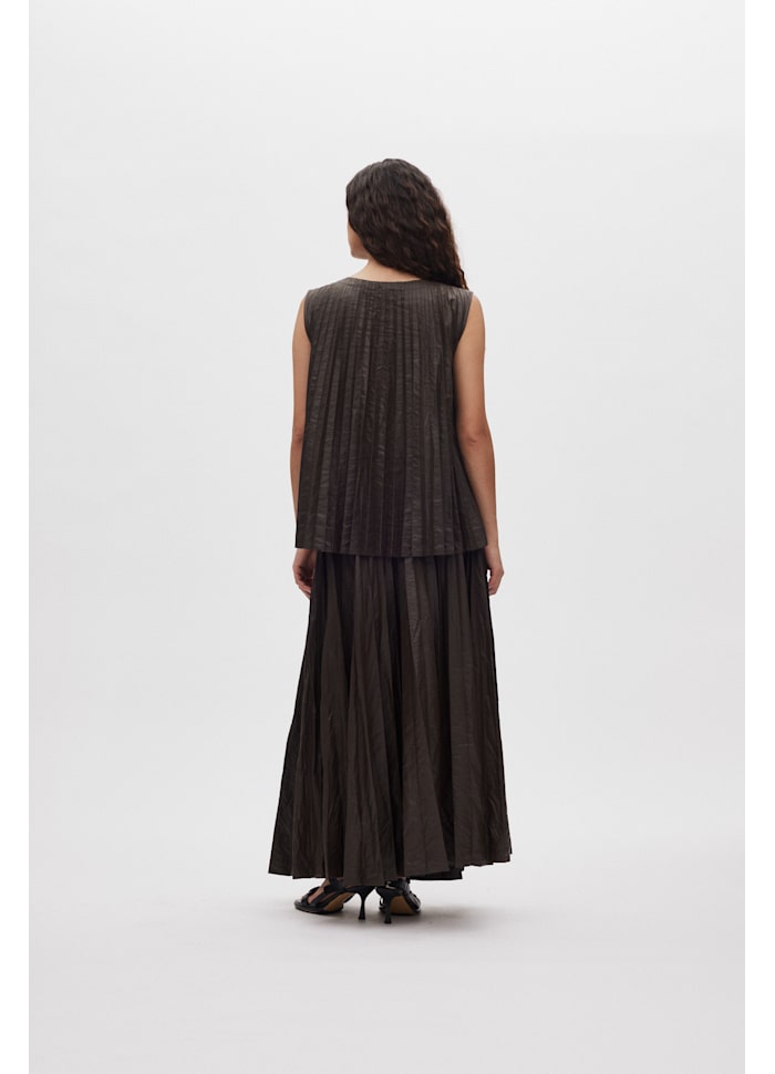 Rabens Saloner - Sinem Pleats Top, French Toast